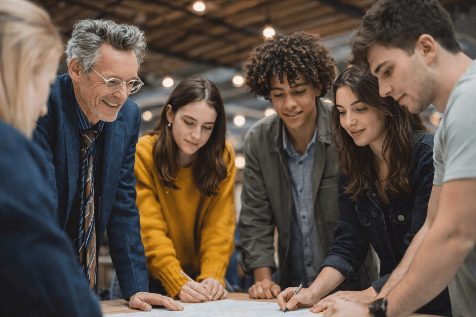 Healthcare professionals collaborating around patient engagement data